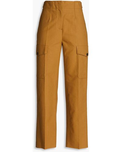 LVIR Cotton Straight-leg Pants - Brown