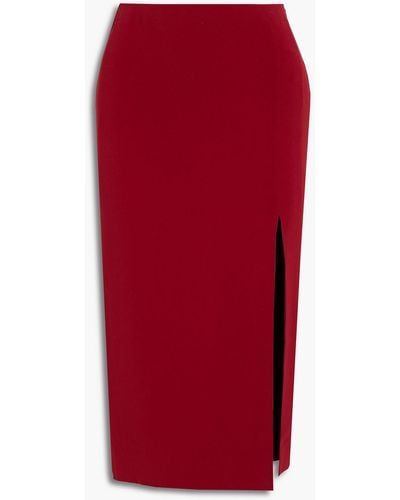 Valentino Garavani Crepe Midi Pencil Skirt - Red