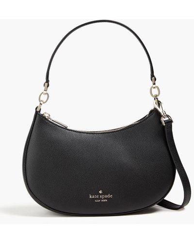 Kate Spade Textured Leather Shoulder Bag - Black