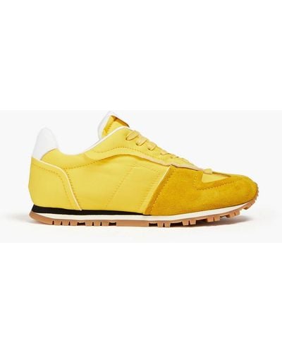 Maison Margiela Shell And Suede Sneakers - Yellow