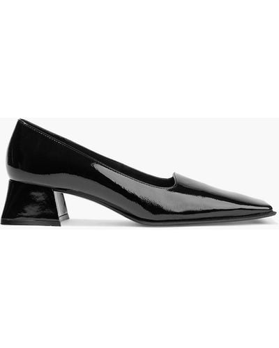 Miista Eirmen Crinkled Patent-leather Court Shoes - Black