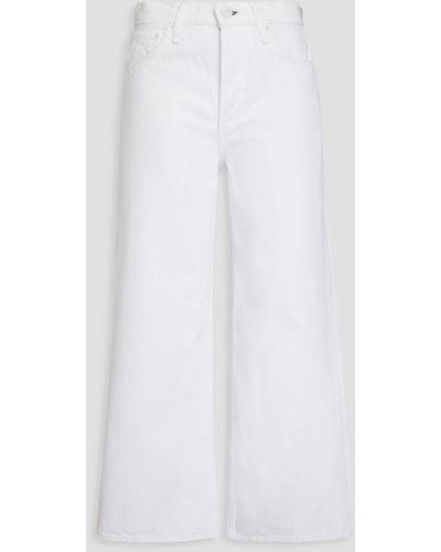 Rag & Bone Andi Cropped High-rise Wide-leg Jeans - White