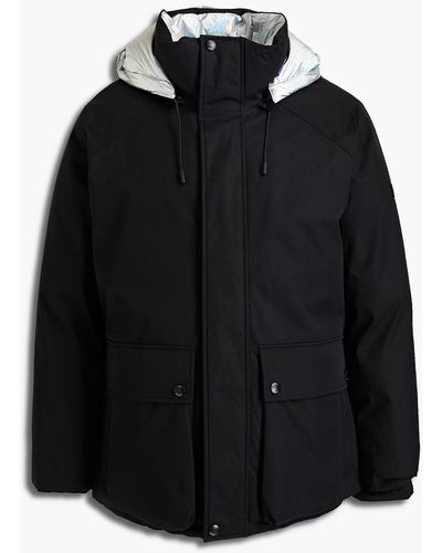 Army by Yves Salomon Reversible Cotton-blend Hooded Down Jacket - Black
