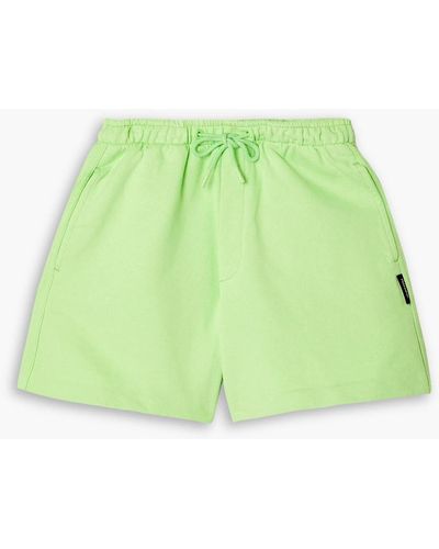 Holzweiler Musan French Cotton-terry Shorts - Green