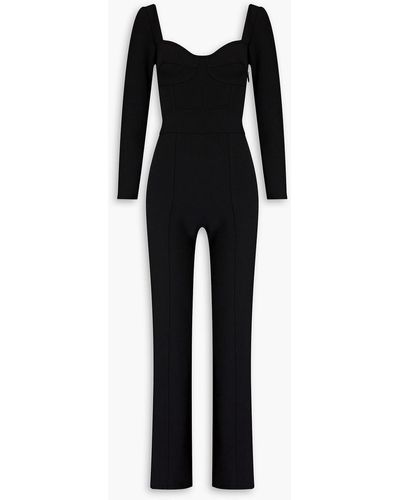 A.L.C. Jole Cutout Stretch-crepe Jumpsuit - Black