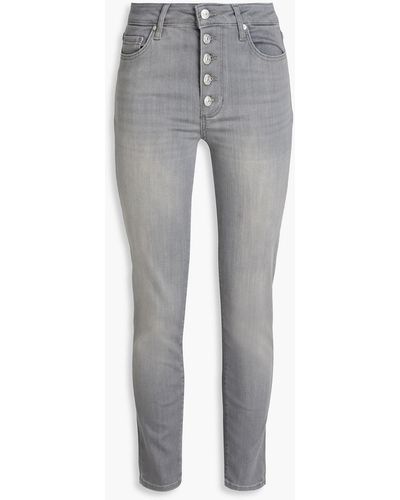 PAIGE Hoxton High-rise Skinny Jeans - Grey