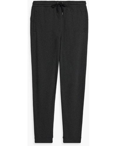 Derek Rose Quinn French Cotton And Modal-blend Terry Joggers - Black