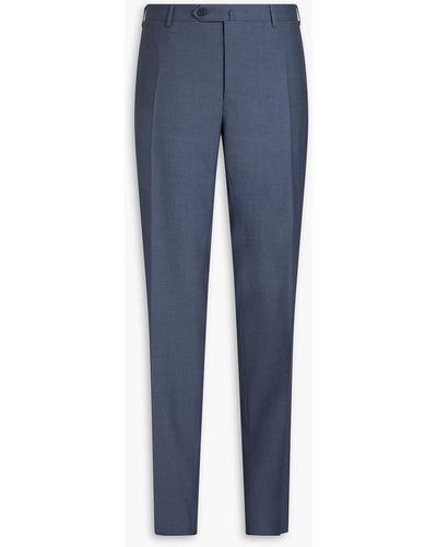 Canali Wool Trousers - Blue