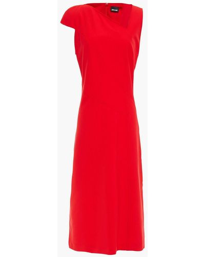 Just Cavalli Crepe Midi Dress - Red