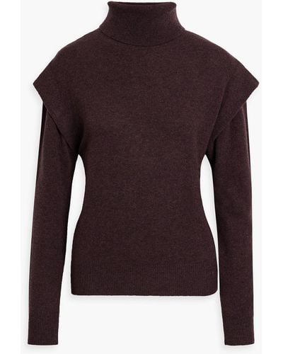 Autumn Cashmere Cashmere Turtleneck Sweater - Purple
