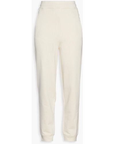 Just Cavalli Track pants aus baumwollfrottee - Weiß