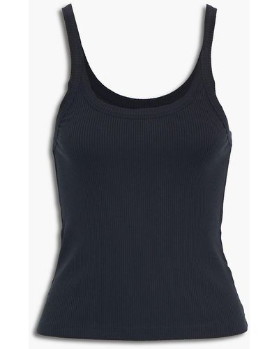 WSLY The Rivington Ribbed -blend Jersey Camisole - Black