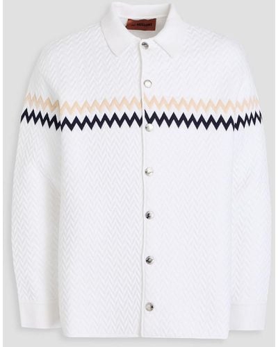 Missoni Jacquard-knit Overshirt - White