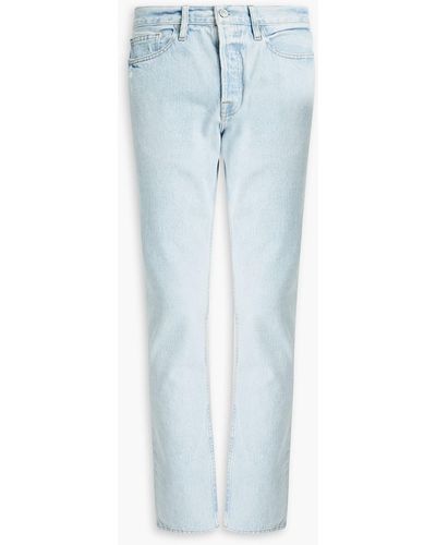 FRAME Heritage jeans mit schmalem bein aus denim in ausgewaschener optik - Blau
