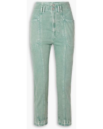 Isabel Marant Tucson High-rise Slim-leg Jeans - Green