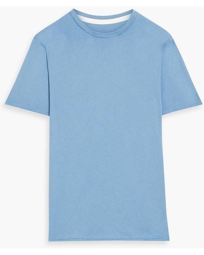 Rag & Bone Principle t-shirt aus baumwoll-jersey - Blau