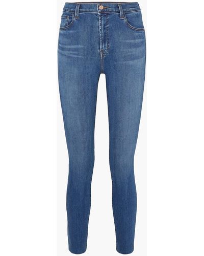 J Brand Leenah High-rise Skinny Jeans - Blue