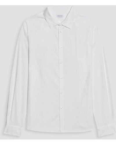 Sunspel Cotton Oxford Shirt - White