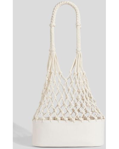 Zimmermann Macramé And Leather Tote - Natural