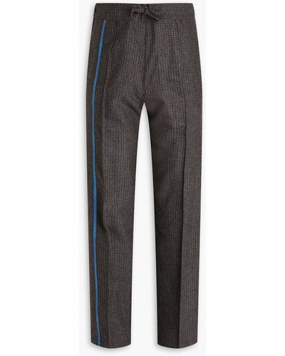 Dunhill Checked Wool Pants - Gray