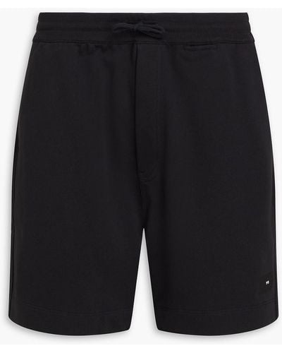 Y-3 French Cotton-terry Drawstring Shorts - Black