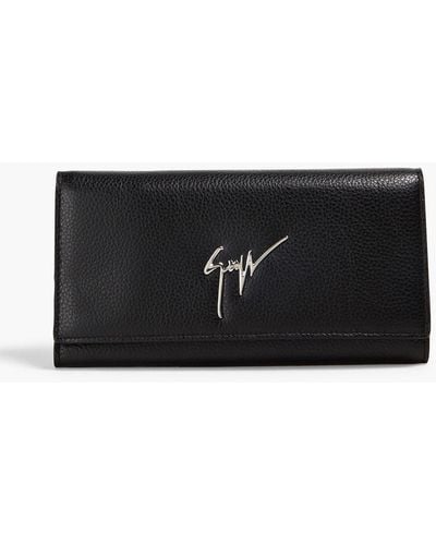 Giuseppe Zanotti Pebbled-leather Wallet - Black