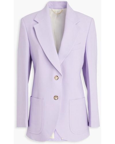 Victoria Beckham Crepe Blazer - Purple