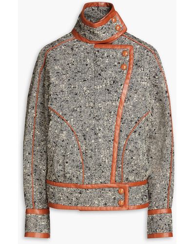 Zimmermann Bouclé-tweed Jacket - Gray