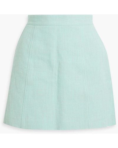 See By Chloé Cotton And Linen-blend Mini Skirt - Green