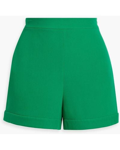 Valentino Garavani Silk-crepe Shorts - Green