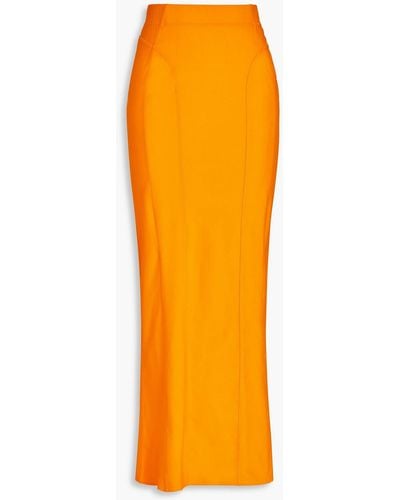 Jacquemus Tuba Scuba Maxi Skirt - Orange