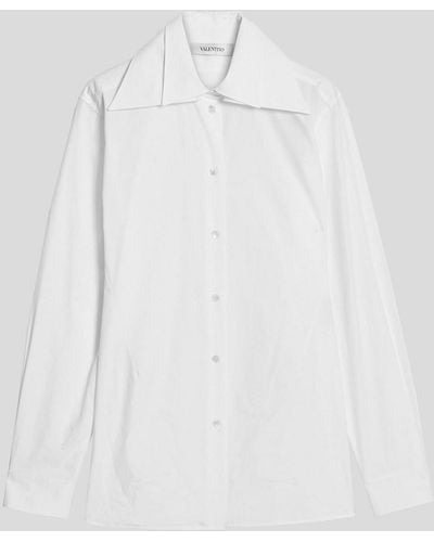 Valentino Garavani Cotton-poplin Shirt - White