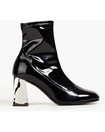 Giuseppe Zanotti Patent-leather Ankle Boots - Black
