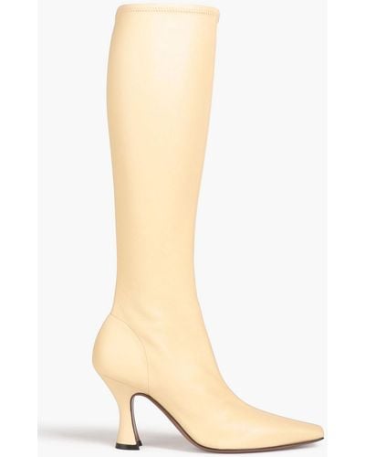 Neous Ran Under The Knee Leather Boots - White