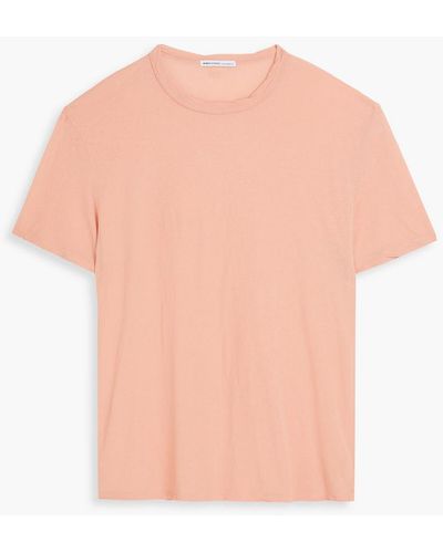 James Perse Slub Cotton-jersey T-shirt - Pink