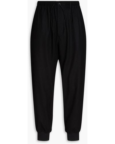 Y-3 Track pants aus filz mit print - Schwarz