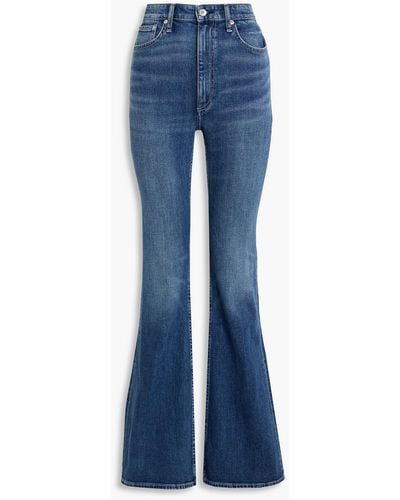 Rag & Bone Casey High-rise Flared Jeans - Blue