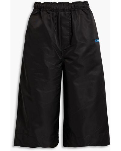 Ganni Appliquéd Shell Shorts - Black