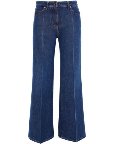 Valentino Mid-rise Flared Jeans - Blue