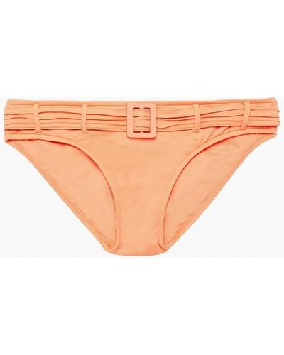 Seafolly Belted Low-rise Briefs - Orange
