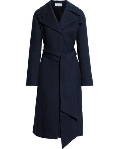 Victoria Beckham Cotton-blend Gabardine Trench Coat - Blue