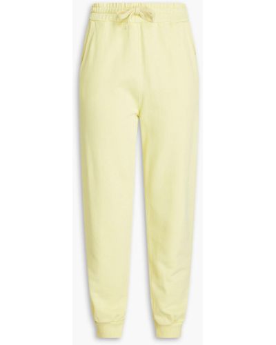 RED Valentino French Cotton-terry Track Trousers - Yellow