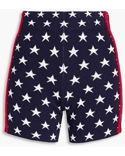 The Upside All star shorts aus jacquard-strick aus baumwolle - Blau