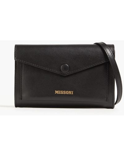 Missoni Leather Shoulder Bag - Black