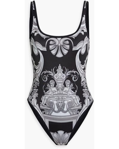 Versace Reversible Printed Swimsuit - Black