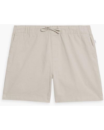 Onia Cotton-blend Twill Shorts - White