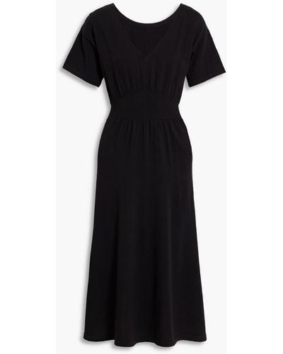 Chinti & Parker Cotton Midi Dress - Black