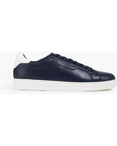 Michael Kors Two-tone Leather Sneakers - Blue