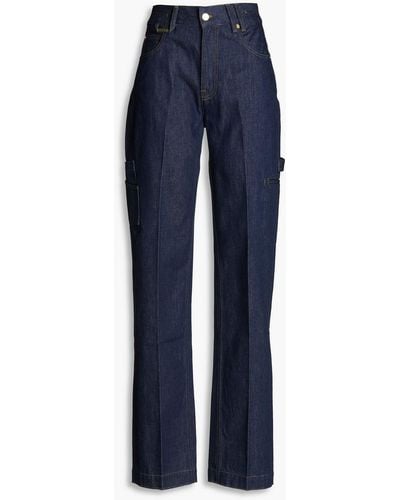 Jacquemus Papier High-rise Straight-leg Jeans - Blue