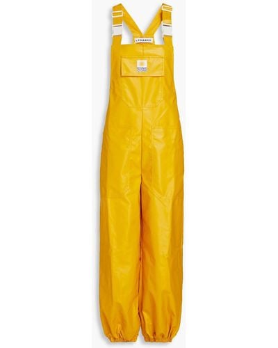 L.F.Markey Rory Appliquéd Rubber Overalls - Yellow